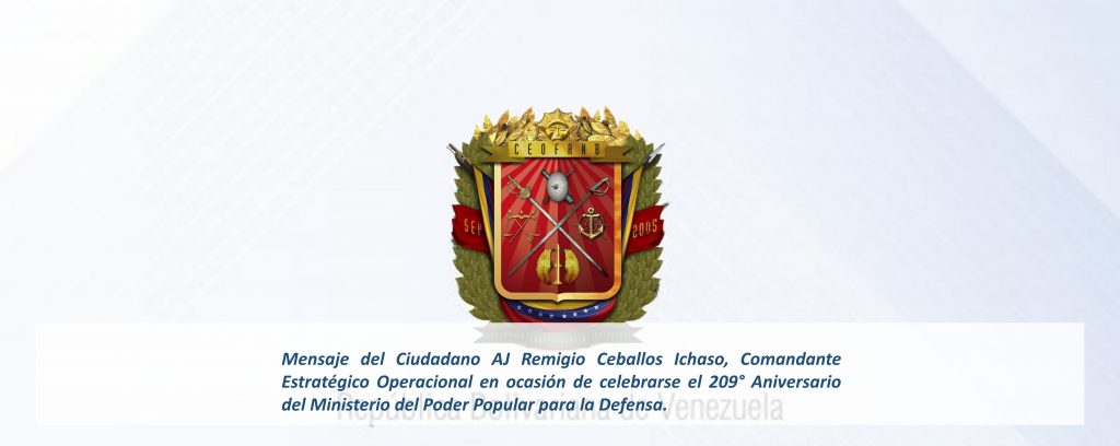 Mensaje del Ciudadano AJ Remigio Ceballos Ichaso, Comandante